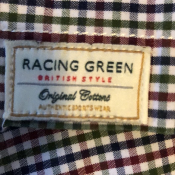 🇬🇧 Men’s Racing Green Check Shirt M 🇬🇧 - Picture 5 of 6